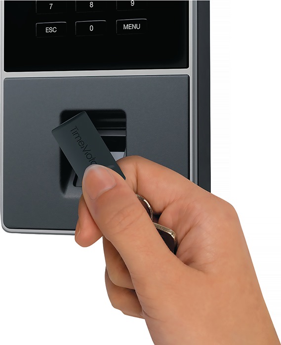 Zeiterfassungssystem TM-626 m.RFID-/Fingerabdruck-Scanner TIMEMOTO