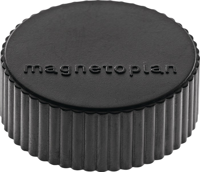 Magnet Super D.34mm schwarz MAGNETOPLAN - Inhalt 10 Stück
