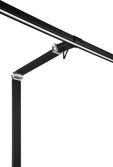 Schreibtischleuchte Alu/KU schwarz H.720mm m.Tischklemme m.LED