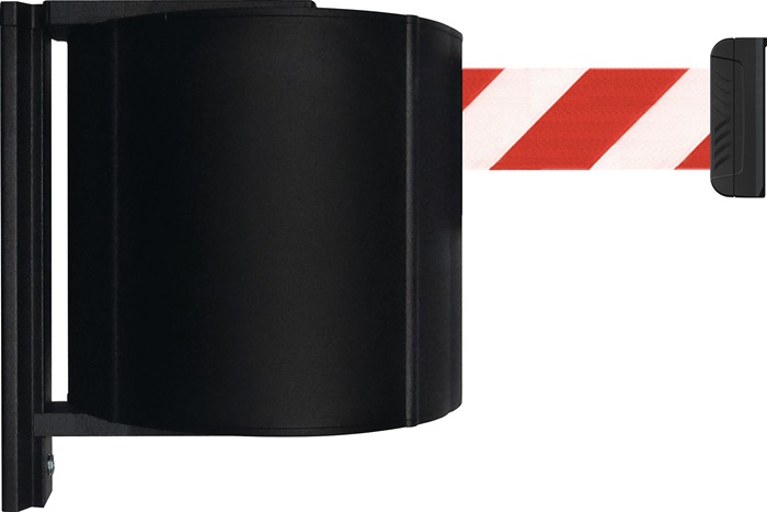 Gurtkassette schwarz f.Gurt-L.22m rot/weiß z.Wm.VIA GUIDE