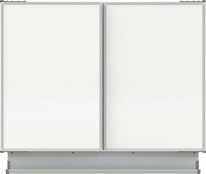 Multi-Flächentafel B2000xH1000mm Stahlbl.besch.magn.m.5 Tafelflächen