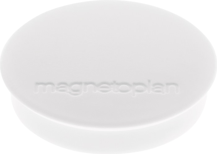 Magnet Basic D.30mm weiß MAGNETOPLAN - Inhalt 10 Stück